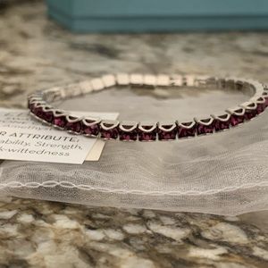 Touchstone Crystal February Birthstone Bracelet